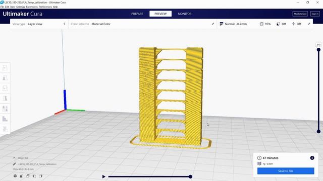 How to Create a Temp Tower Test in Cura смотреть онлайн