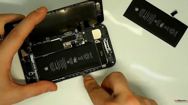 Замена аккумулятора на iPhone 7, разборка, ремонт айфона 7 смотреть онлайн