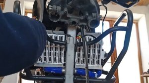10# Motorcycle fog lamp mounting on Heed bars BMW F650gs