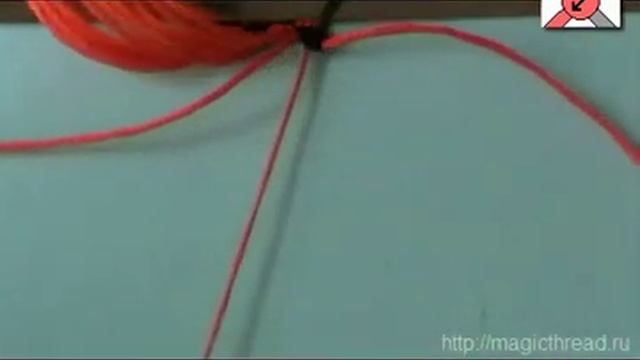 Фенечка прямого плетения Шахматка