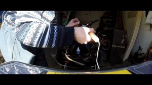 Установка обтекателя с доп. освещением на мотоцикл Минск