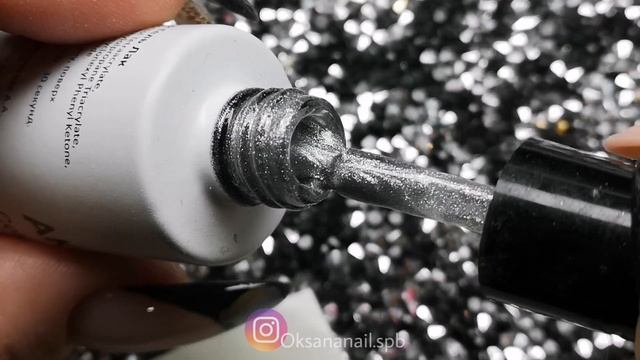 Идеи для свадебного маникюра. Простой дизайн ногтей с гель-лаком Серебряный кошачий глаз Akinami смотреть онлайн