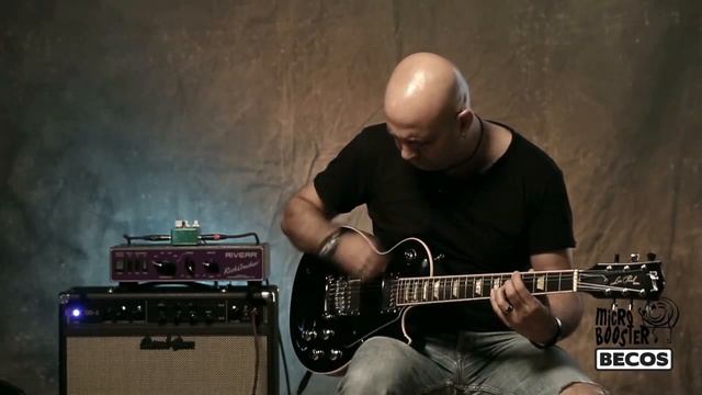 Demo of BECOS Micro Booster Preamp Gibson Les Paul Traditional - Nicu Patoi смотреть онлайн