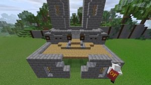 How to Build a Castle in Minecraft | One Chunk Castle Build Tutorial | 2021