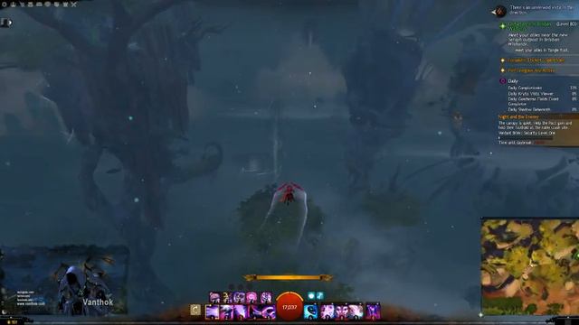 Guild Wars 2 - Mastery Point - Verdant Brink - Above Pact Encampment (Partial Glide Shortcut) смотреть онлайн