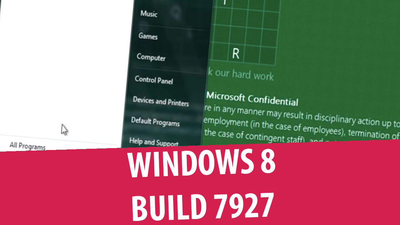 Windows 8 build 7927