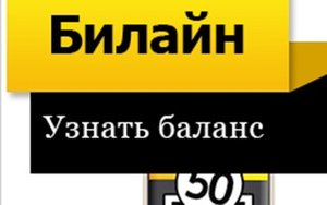 Как узнать баланс на билайне.