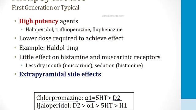 Психиатрия USMLE - 4. Фармакология - 3.Нейролептики