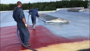 Ремонт мягкой кровли полимочевиной (polyurea coating)
