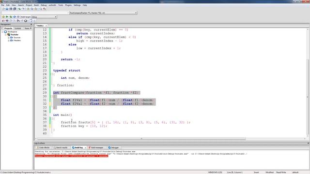 C Programming Tutorial 84, Generic Binary Search Algorithm