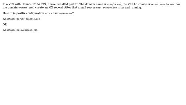 Ubuntu: How to set the hostname of a postfix mail server? смотреть онлайн