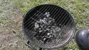 Как пожарить свиные ребра в барбекюшнице.