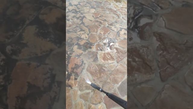 KARCHER K5 UM. Чистка сильно загрязненного террасного камня мойкой высокого давления. смотреть онлайн