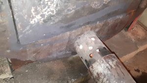 Приставка на отработанном масле, к дровяной печи.