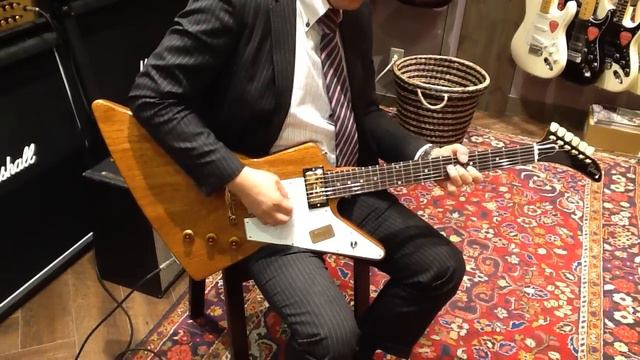 Gibson Custom / 1958 Explorer Mahogany Antique Natural смотреть онлайн