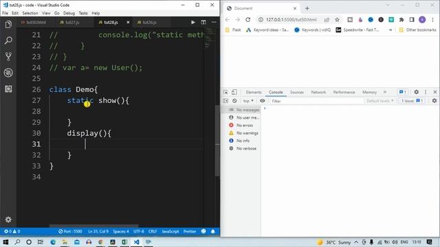 Static Variables and Static Methods in JavaScript |  Javascript Tutorial in Hindi #75