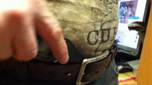 Крепление ножен на ремне.