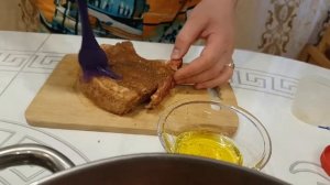 СТЕЙКИ В РУКАВЕ В ДУХОВКЕ