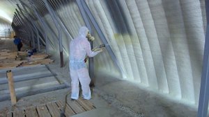 Утепление ангара пенополиуретаном, ППУ