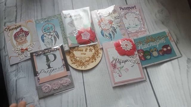 Обзор работ для хендмейд ярмарки. Обложки на паспорт. Бюджетный скрапбукинг смотреть онлайн