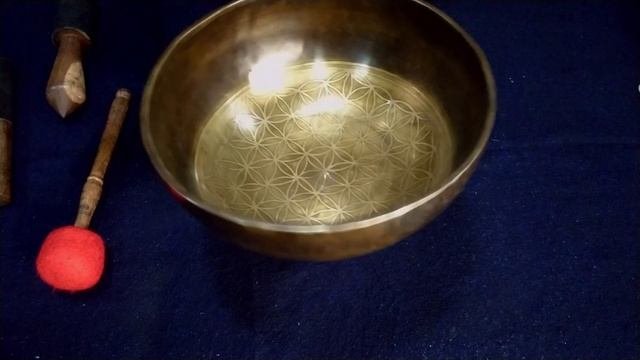 SZ 103 Кованая поющая чаша Цветок Жизни / Купить поющие чаши