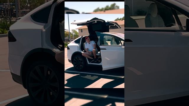 TESLA Model X - размеры по сравнению с Model Y