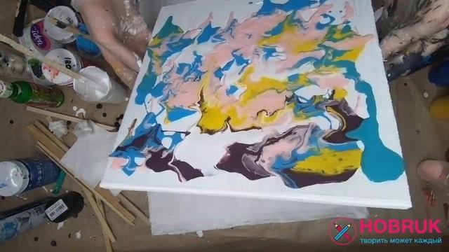 Набор для творчества Флюид Арт (Fluid Art) - Абстракция Hobruk Хобрук смотреть онлайн