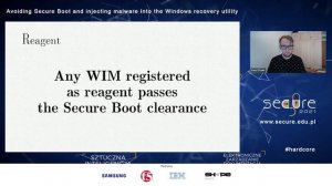 Avoiding Secure Boot and injecting malware into the Windows recovery utility, K. Dudek