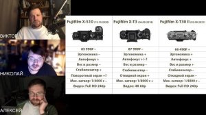 Колдунов Стрим №13. Fujifilm X-T30 II или X-T3. Какую камеру выбрать Виктору? А может купить X-S10?