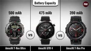 Amazfit T-Rex Ultra Vs Amazfit GTR 4 Vs Amazfit T-Rex Pro