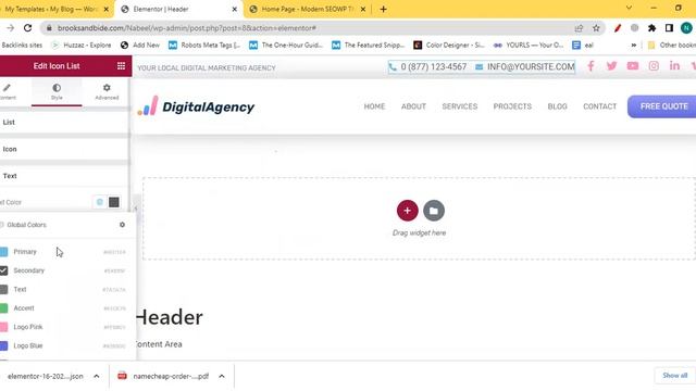 How to make sticky Header with Elementor