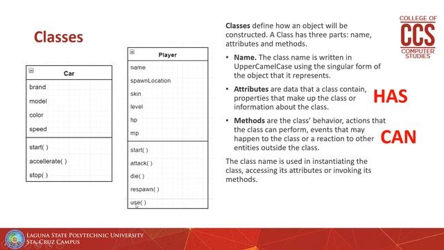 Lecture 13: Classes and Objects