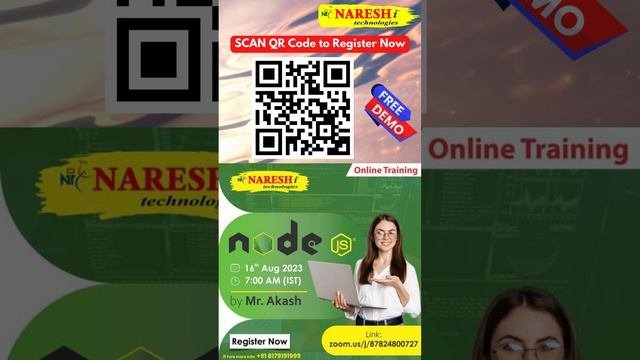 Node JS Online Training. | NareshIT. #nodejs #javascript #software #education #softwaredevelopment