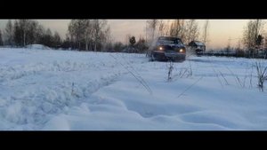 Топчем снег на Аи-168у(снежинка)  Toyota Starlet ep85 4x4. Зимний оффроуд.