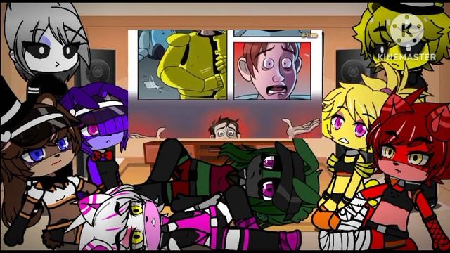 Реакция персонажей FNIA на Как Прочитать Все Книги FNAF и не сойти с ума / Мозговзрыв 12. 2/?