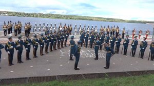 Высупление оркестра Ивановской пожарно-спасательной академии ГПС МЧС России