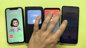 iPhone 11 vs Samsung A51 incoming Call Galaxy S7 vs Samsung S9 Outgoing Calls