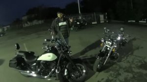 Вечерний battle Honda Shadow 750 ACE vs Kawasaki Vulcan 900!!!