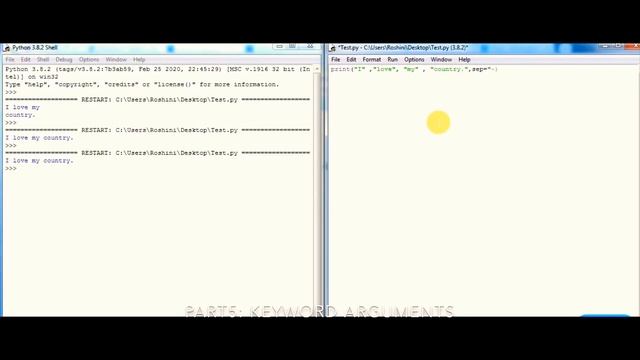 Python Training Part 5: Keyword Arguments