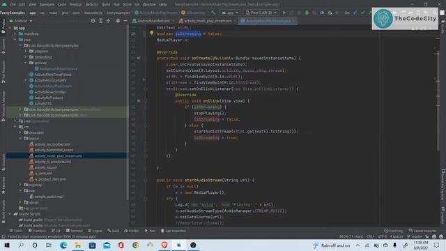 Play Audio From URL in Android Studio Example | #MusicStreaming