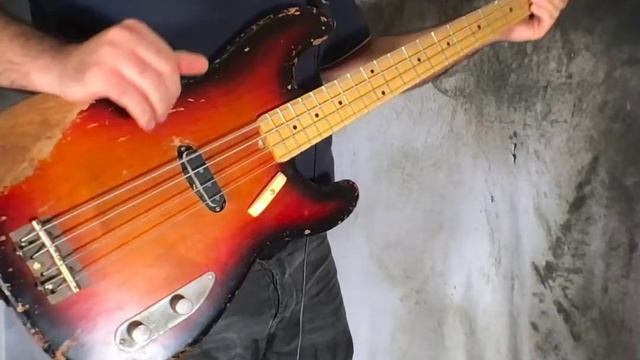 '55 P bass contour body "Sunburst" 2021 by Alnus Bass смотреть онлайн