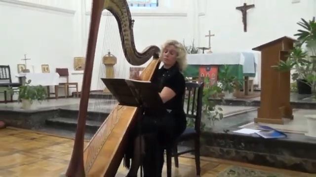 Соната для арфы Антонио Розетти. Англиканская церковь Святого Андрея (Москва, 21.7.2013)