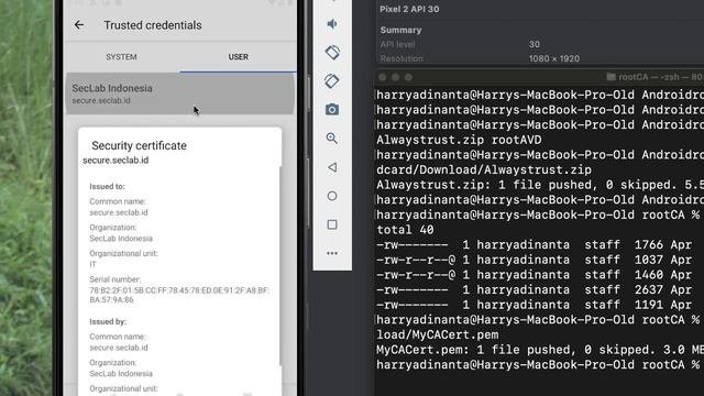 Instalasi sertifikat CA di Android Emulator смотреть онлайн