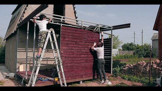 Веранда к дому  / DIY терраса