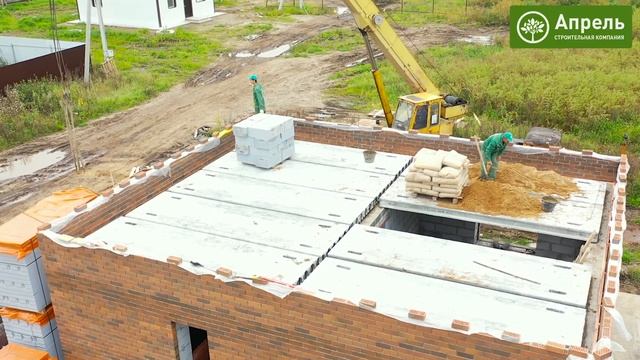 Двухэтажный дом из газобетона с облицовкой баварской кладкой 150 кв.м смотреть онлайн