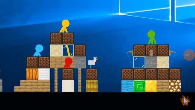 человечки которые играют в Minecraft смотреть онлайн