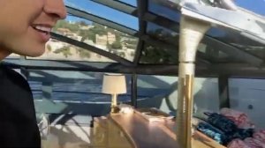 Прохор Шаляпин поет русские народные песни на яхте в Монте-Карло (2)