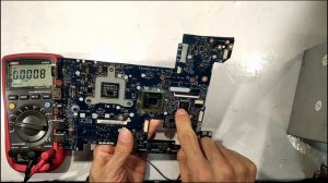 Ремонт материнской платы LA-7982P, Lenovo G580, Repair of the motherboard LA-7982P