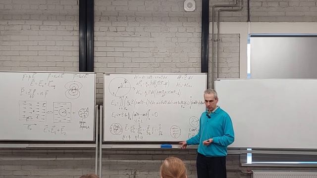 ЭМ Л13. 2023. Д/э проницаемость плотных неполярных диэлектриков. Формула Клаузиуса - Мосотти