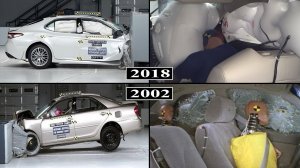 Toyota Camry - Эволюция безопасности С 2002 по 2018 год _ краш-тесты и рейтинг